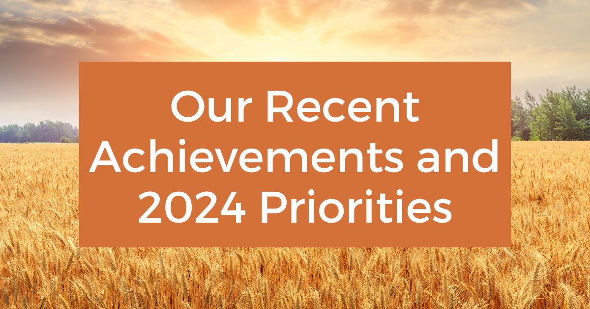 Our Recent Major Achievements and 2024 Priorities - Post Image